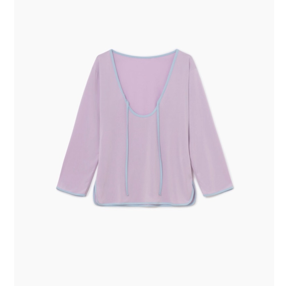 Silva shirt Malva snd light blue